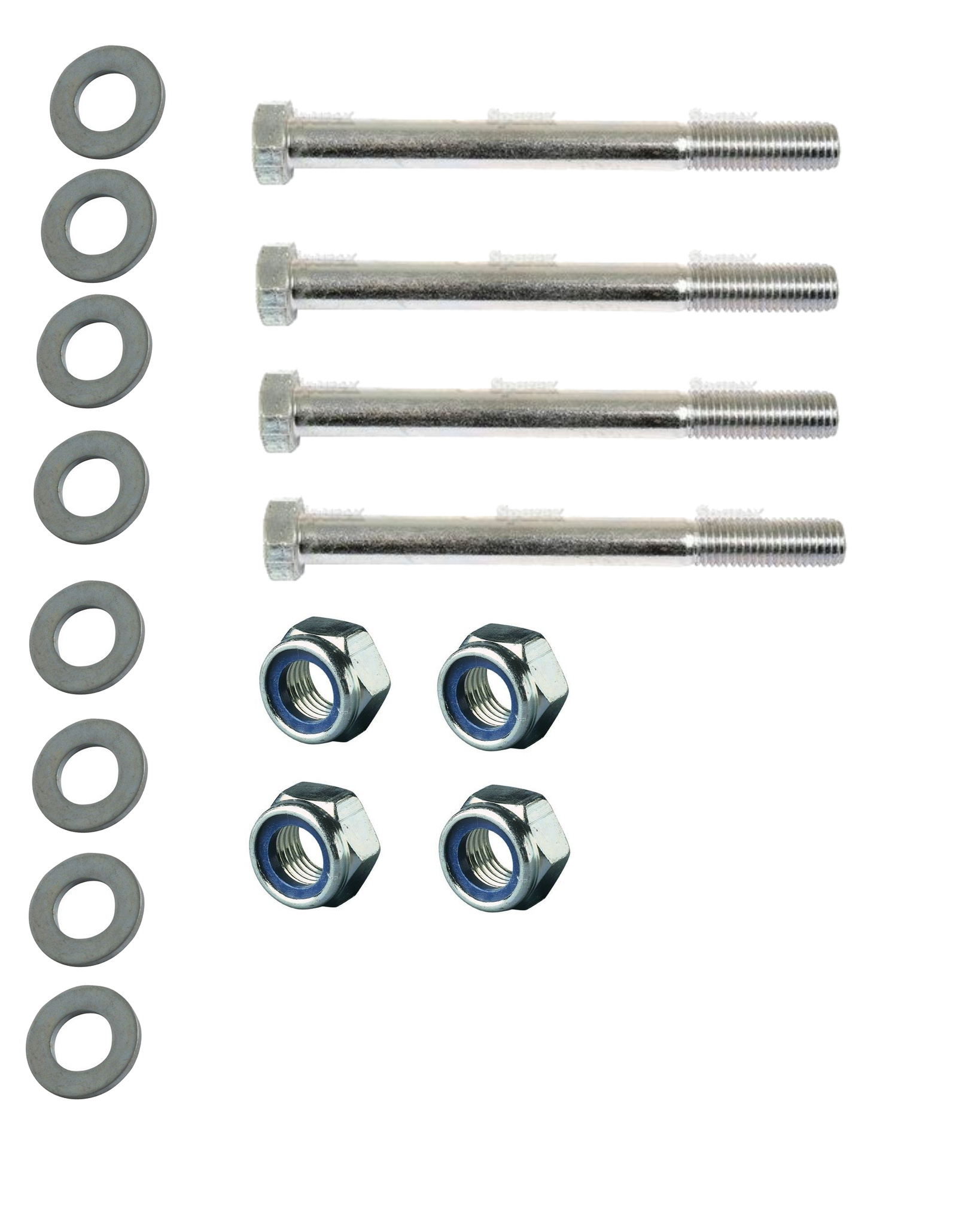 Bout set M12x90 mm - geschikt voor Schlegl ongeremde as
