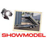 Eduard driezijdige kipper 3500 kg elektrisch extern laden & handpomp 330x180 cm - inclusief lichte en sterke aluminium oprijplaten & uitzetsteunen