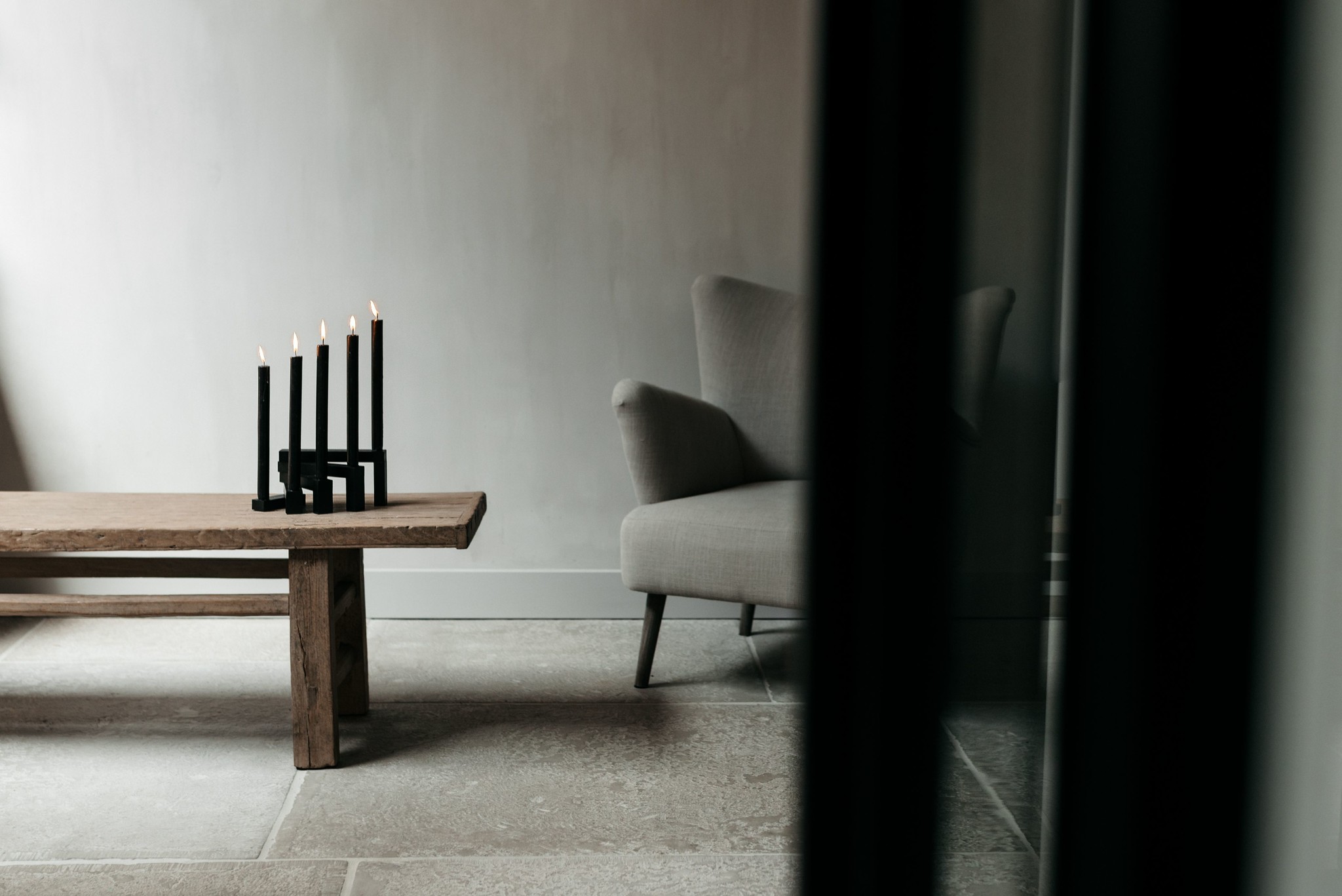 Candle Holder Coen black