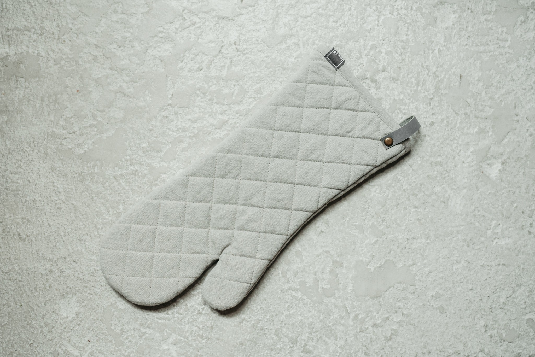Oven Glove Olivia light grey
