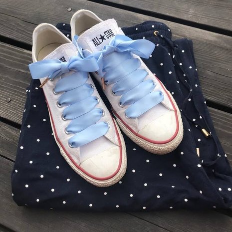 Light Blue Silk - Shoelaces Light Blue Silk - Shoelaces