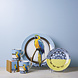 Heinen Delfts Blauw Combideal Mandala Papegaai geschenkpakket Heinen Delfts Blauw Combideal Mandala Papegaai geschenkpakket