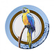 Heinen Delfts Blauw Wandbord Mandala papegaai Heinen Delfts Blauw Wandbord Mandala papegaai