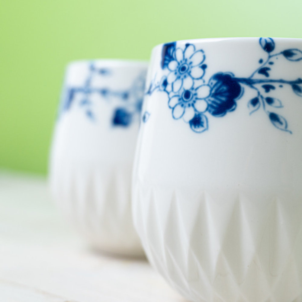 Heinen Delfts Blauw Verwöhnpaket Blau Falten