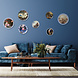 Heinen Delfts Blauw Wandborden mix 3 Bloemenpracht set van 7 Heinen Delfts Blauw Wandborden mix 3 Bloemenpracht set van 7