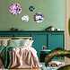 Heinen Delfts Blauw Wandborden mix 4 tropisch set van 4 Heinen Delfts Blauw Wandborden mix 4 tropisch set van 4