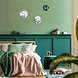 Heinen Delfts Blauw Wandborden mix 3 tropisch set van 3 Heinen Delfts Blauw Wandborden mix 3 tropisch set van 3