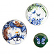 Heinen Delfts Blauw Wandborden mix 2 tropisch set van 3 Heinen Delfts Blauw Wandborden mix 2 tropisch set van 3