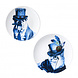 Heinen Delfts Blauw Wandborden mix 1 dieren set van 2 Heinen Delfts Blauw Wandborden mix 1 dieren set van 2