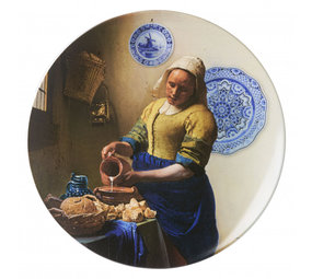 Heinen Delfts Blauw Wall plate Milkmaid with plates Heinen Delfts Blauw Wall plate Milkmaid with plates