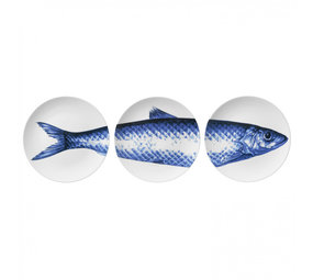 Heinen Delfts Blauw Teller mit Fisch (3 Stück) Heinen Delfts Blauw Teller mit Fisch (3 Stück)
