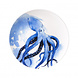 Heinen Delfts Blauw Bord Octopus Heinen Delfts Blauw Bord Octopus