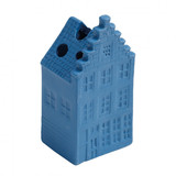 Heinen Delfts Blauw Dried flower house stepped gable Blue CLAY Heinen Delfts Blauw Dried flower house stepped gable Blue CLAY