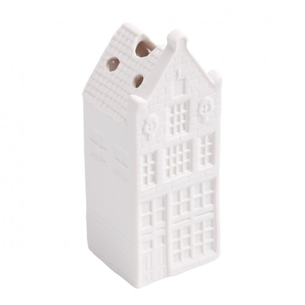 Heinen Delfts Blauw  Façade de bec de maison de fleurs séchées ARGILE BLANCHE Heinen Delfts Blauw  Façade de bec de maison de fleurs séchées ARGILE BLANCHE