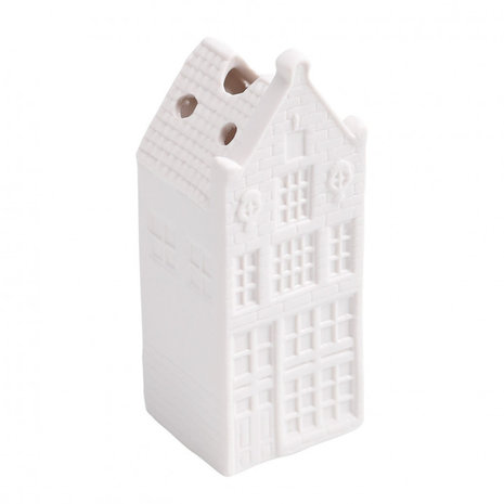Heinen Delfts Blauw  Façade de bec de maison de fleurs séchées ARGILE BLANCHE Heinen Delfts Blauw  Façade de bec de maison de fleurs séchées ARGILE BLANCHE