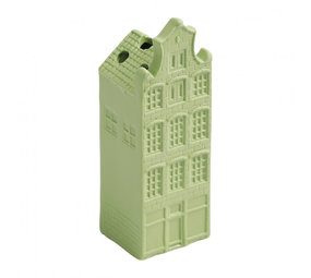 Heinen Delfts Blauw Dried flower house neck gable Green CLAY Heinen Delfts Blauw Dried flower house neck gable Green CLAY