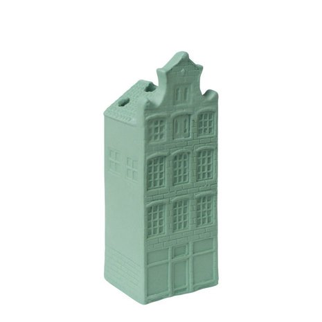 Heinen Delfts Blauw  Pignon de cou de maison fleur séchée Jade vert ARGILE