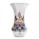 Heinen Delfts Blauw Blumenvase sechseckiges Blumenmuster farbig Heinen Delfts Blauw Blumenvase sechseckiges Blumenmuster farbig