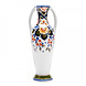 Heinen Delfts Blauw Blumenvase Ohr hoch floral farbig Heinen Delfts Blauw Blumenvase Ohr hoch floral farbig