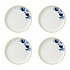 Blauw Bloesem Ontbijtbord set van 4 Blauw Bloesem Ontbijtbord set van 4