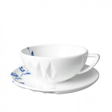 Heinen Delfts Blauw Cup and saucer Blue Fold