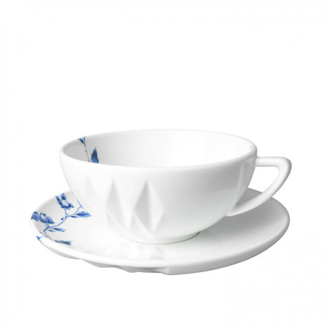 Heinen Delfts Blauw  Taza y platillo Blue Fold