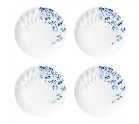 Heinen Delfts Blauw Blue Fold middagstallerken sæt med 4