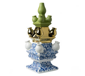 Heinen Delfts Blauw Tulip vase Pile mad Flower pattern mix 3 Heinen Delfts Blauw Tulip vase Pile mad Flower pattern mix 3