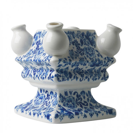 Heinen Delfts Blauw Haufenwahnsinn Aufwändige Blumenbasis