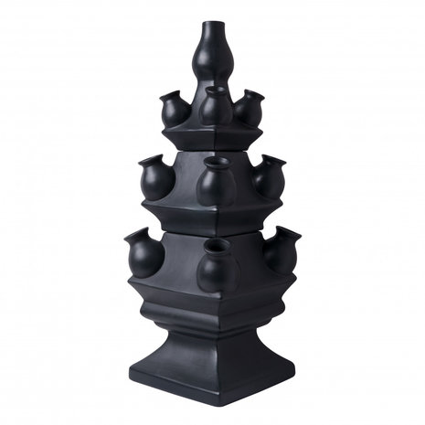 Heinen Delfts Blauw Tulipanvase 3-delt sort LER