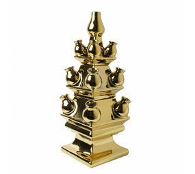 Heinen Delfts Blauw Tulip vase 3-part Gold Heinen Delfts Blauw Tulip vase 3-part Gold