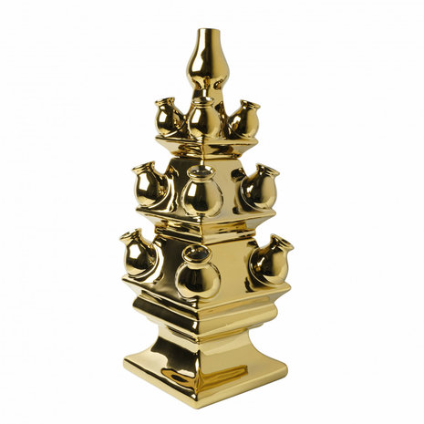Heinen Delfts Blauw Tulpenvaas 3-delig Goud Heinen Delfts Blauw Tulpenvaas 3-delig Goud