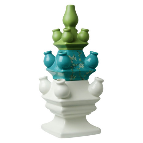 Heinen Delfts Blauw Vaso di tulipani Stack Madness van Gogh mix 2