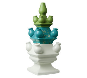 Heinen Delfts Blauw Tulip vase Stacking madness van Gogh mix 2