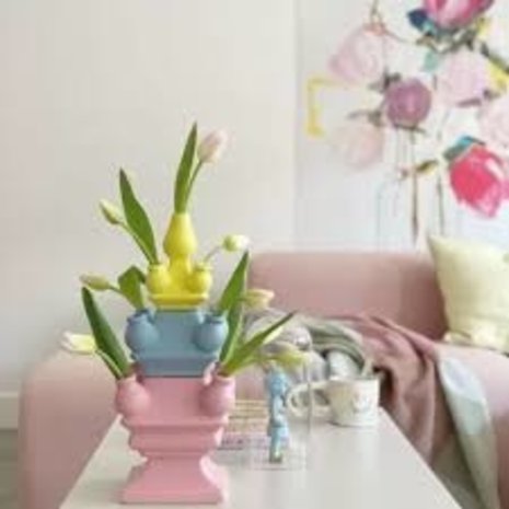 Heinen Delfts Blauw Tulpenvaas Stapelgekte Lief Heinen Delfts Blauw Tulpenvaas Stapelgekte Lief