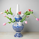 Heinen Delfts Blauw Tulpenvaas 2-delig bloemmotief Heinen Delfts Blauw Tulpenvaas 2-delig bloemmotief