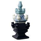 Heinen Delfts Blauw Vase tulipe Stacking Madness Delft Bleu