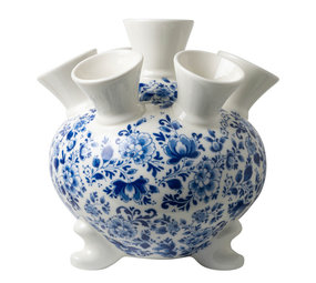 Heinen Delfts Blauw Tulpenvaas op pootjes Sierlijke bloem XL Heinen Delfts Blauw Tulpenvaas op pootjes Sierlijke bloem XL