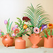 Heinen Delfts Blauw Tulpenvaas op pootjes oranje groot KLEI Heinen Delfts Blauw Tulpenvaas op pootjes oranje groot KLEI