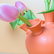 Heinen Delfts Blauw Tulpenvaas op pootjes oranje groot KLEI Heinen Delfts Blauw Tulpenvaas op pootjes oranje groot KLEI