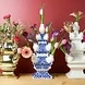Heinen Delfts Blauw Tulpenvaas 3–delig Bubble Blue Heinen Delfts Blauw Tulpenvaas 3–delig Bubble Blue