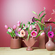 Heinen Delfts Blauw Tulpenvaas cilinder bruin KLEI Heinen Delfts Blauw Tulpenvaas cilinder bruin KLEI