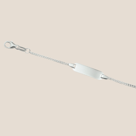 Orsacchiotto marrone seduto con fiocco ecru e braccialetto con nome - 40 cm