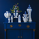 Heinen Delfts Blauw Stapelgekte Waterval midden Heinen Delfts Blauw Stapelgekte Waterval midden