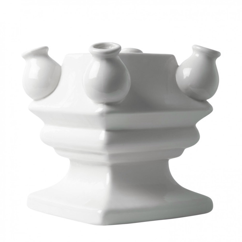 Heinen Delfts Blauw Stacking madness Hvid bund