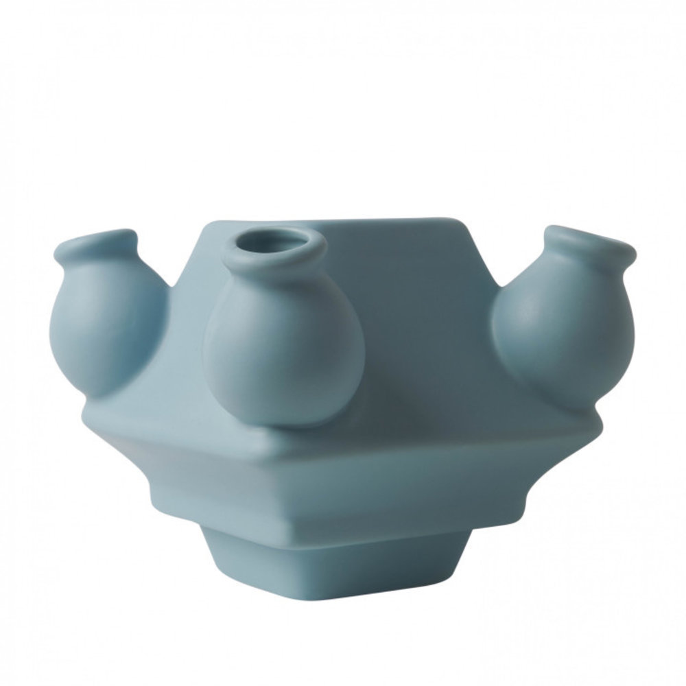 Heinen Delfts Blauw Folie empilable Bleu clair mat au milieu