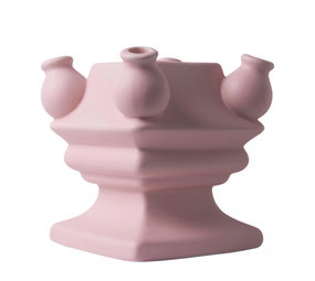 Heinen Delfts Blauw Pile fou fond rose mat