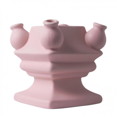 Heinen Delfts Blauw Stapeln Sie verrückte rosa matte Unterseite