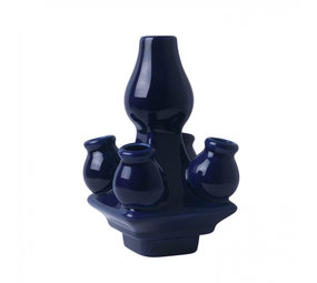 Heinen Delfts Blauw Pazzia impilabile Top blu scuro