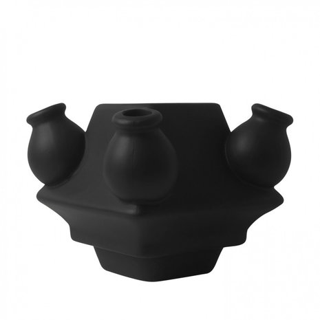 Heinen Delfts Blauw Locura apilable Centro negro mate Heinen Delfts Blauw Locura apilable Centro negro mate
